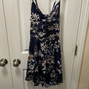 Twist Front, Tie Back Cami Dress